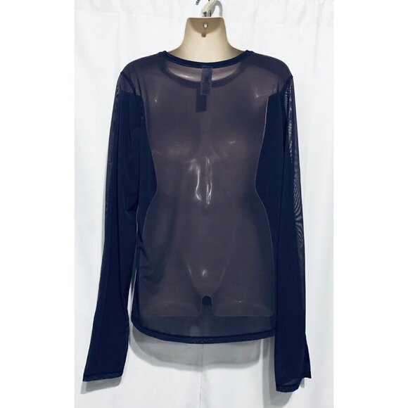 Victoria Sport Womens Large Body Wick Top Sheer Back Long Sleeve Running - Picture 4 of 7